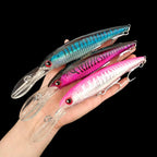 NOEBY 3pcs 140mm 52g Slow Sinking 160mm 73g 12cm 32g  Minnow Fishing Lures Artificial Bait Trolling Wobblers Sea Fishing Lure
