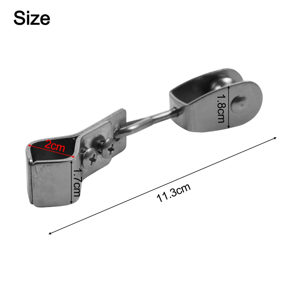 10pcs Pulley Hanging Pipe Clamps Wave Shade Sail Hardware For Indoor Pergolas Wave Canopy Shade Sail Installation Accessories