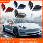 Rearview Mirror Cover Caps for Tesla Model 3 2017-2024 / Model Y 2020-2024, Color Options