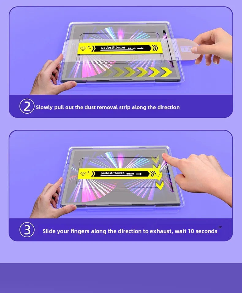 Tempered Glass for iPad Air 13 11 5 4 3 M3 M2 Pro13 M4 A16 11th 2025 12.9 Screen Protector 10 9 10th 9th Mini 7 6 Instant Film