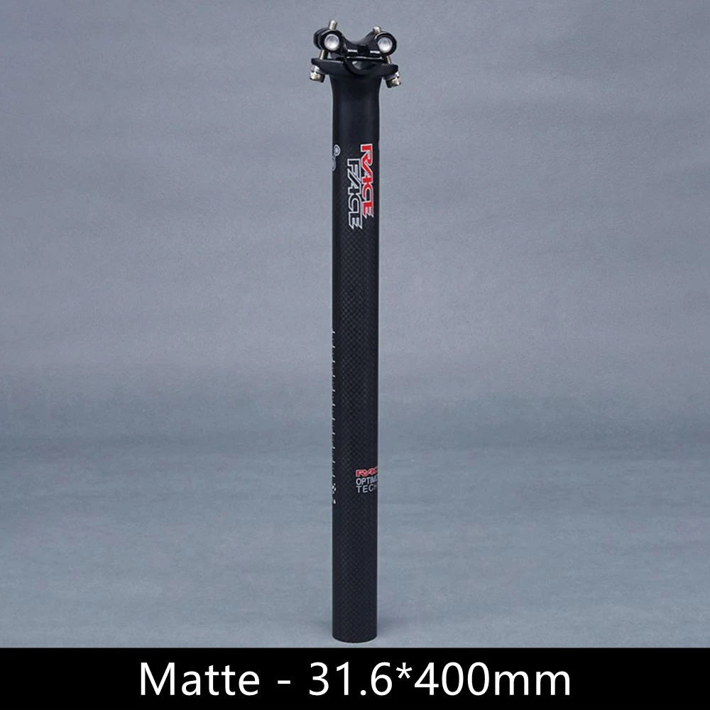 Race Face Next Matte 3K Carbon Fiber Seatpost Offset 0mm Bike Seat Tube 27.2/30.8/31.6mm Bicycle Seat Post For MTB Road Cycling