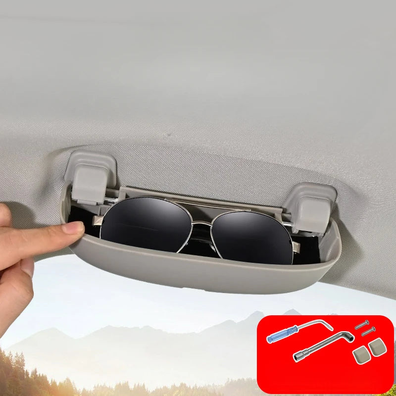 Car Sunglasses Case Glasses Holder for Jeep Compass 2017 - 2023 Renegade 2014 - 2023 Glasses Storage Box Accessories