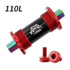 MUQZI Bicycle Titanium Ceramics Bottom Bracket MTB Road Bike BB68 103 107 110 113 119 122mm Square Tapered Axis