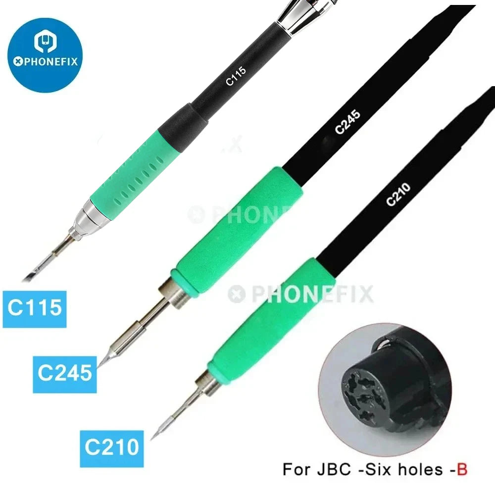 Universal 6PIN 5PIN T210 T245 T115 Handle for JBC Aixun Aifen i2C Precision Soldering Station Phone SMD PCB Welding Tools
