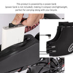 Windproof Bike Handlebar Covers Bike Heated Handlebar Mittens Temperature Adjustable Windproof Cycle Gloves for Mountain