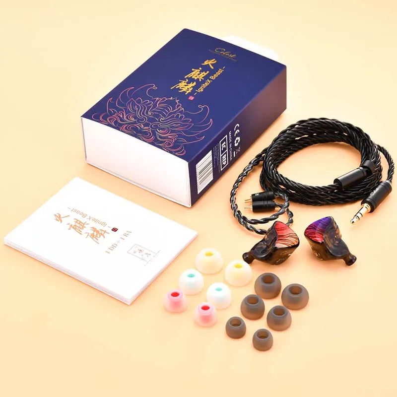 KINERA Celest Ignite Beast Kuno 1DD+1BA In-ear Headphone 3.5mm Without Microphone Hybrid IEMs Audio