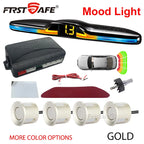 FirstSafe Factory New Mood Light LED Parking Sensor System Reversing Radars System Backlight Parktronic