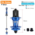 TANKE MTB 120 Click Hub 6 Bearing Bike Front Rear 28 32 36 Holes Disc Brake QR Bicycle mass thunder Noisy Cube 6 Pawl Hubs TH390