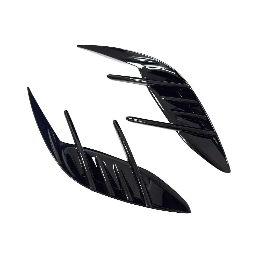 2pcs Bumper Canard Splitter Trim for Kia Stinger 2018-2023, Carbon Look or Gloss Black