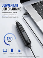 Electric Rechargeable Nose & Ear Hair Trimmer with Digital Display, Basic/Upgrade/2.0