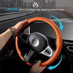 38cm Non-Slip Suede Car Steering Wheel Cover, Nappa leather, For CHERY OMODA C5 E5 S5/GT FX 2022 2023 2024 Car Auto Accessories