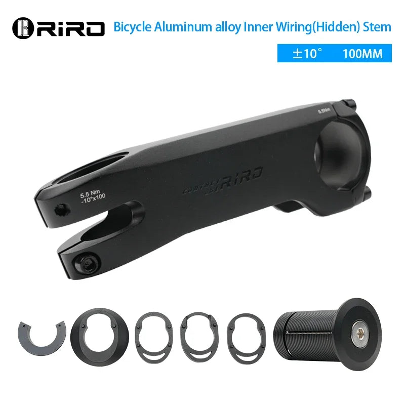 RIRO Bicycle Stem 80mm 90mm 100mm Road MTB Bike Table 31.8mm Aluminum Alloy Handlebar Power Lightweight Mountain Bike Bridge