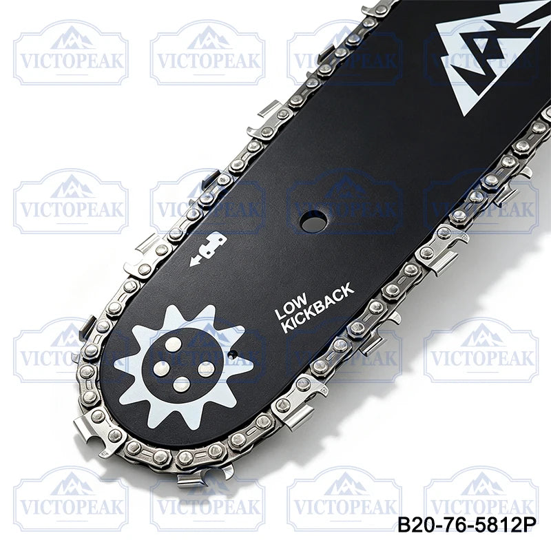 Garden Tool Parts Accessories Guide Bar with Chainsaw Blade 20'' 0.325" 0.058" 76Links for Chinese Chain Saw