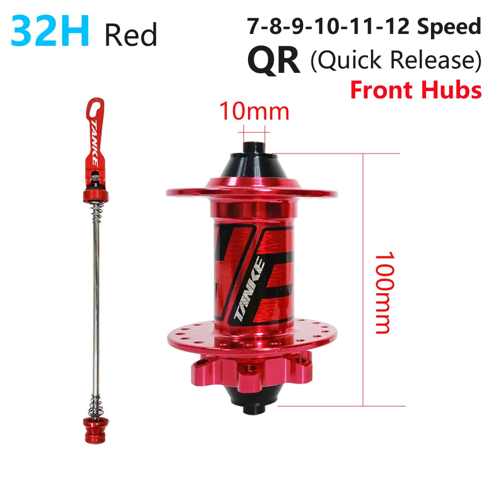 TANKE-MTB Hub Sealed Bearing,for Bicycle 8,9,10,11,12 Speed Mountain Bike Disc Brake,32 Holes,36 Holes,6 NBK Cubo,Aluminum Alloy