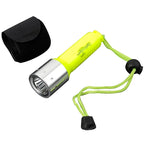 Rechargeable Q5 LED Diving Flashlight Torch for Scuba Underwater, 18650 Battery
