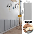 3D Soft Wall Panel for Safe Anti-Collision Wall Pad Self Adhesive Leather Rectangular Peel and Stick Headboard for Kids Bedroom
