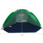 2 Persons Outdoor Beach Tents Shelters Shade UV Protection Ultralight Tent for Fishing Picnic Park Summer Awning Shade Shelter