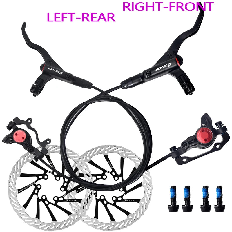 ZOOM HB-875 bicycle hydraulic disc brake set 800/1450mm bike hydraulic brakes 160mm bicycle oil pressure brake disc caliper