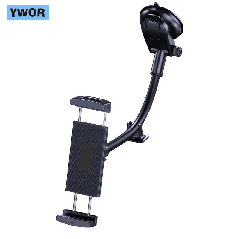 Universal Car Tablet and Phone Mount - Dashboard/Desktop Holder for 4-14 Inch Devices - Hands-Free Viewing and Navigation