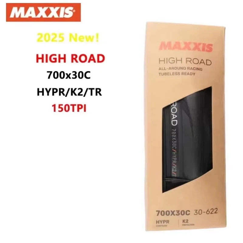 Maxxis High Road SL Tubeless Ready Road Bike Tire 700c K2, 25C/28C/30C