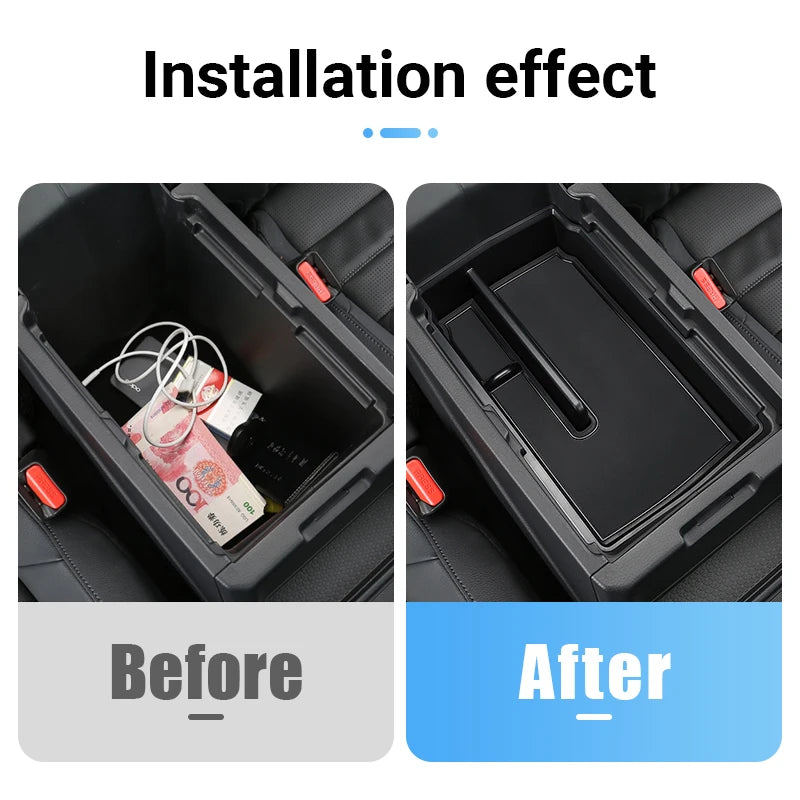 For Honda CRV 2023 2024 2025 CR-V 6th Gen Hybrid Car Central Armrest Storage Box Organizer Container Tray Case Accessories