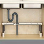 Adjustable Under Sink Storage Rack, Expandable Cabinet Organizer, Single or Double Layer
