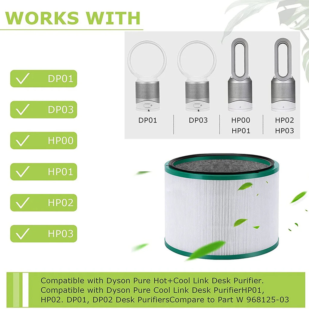New Replacement Filter for Dyson Pure Cool HP03 DP01 DP03 Desktop Air Purifier &HP00 HP01 HP02 Pure Hot,Cool Link Clean Fan