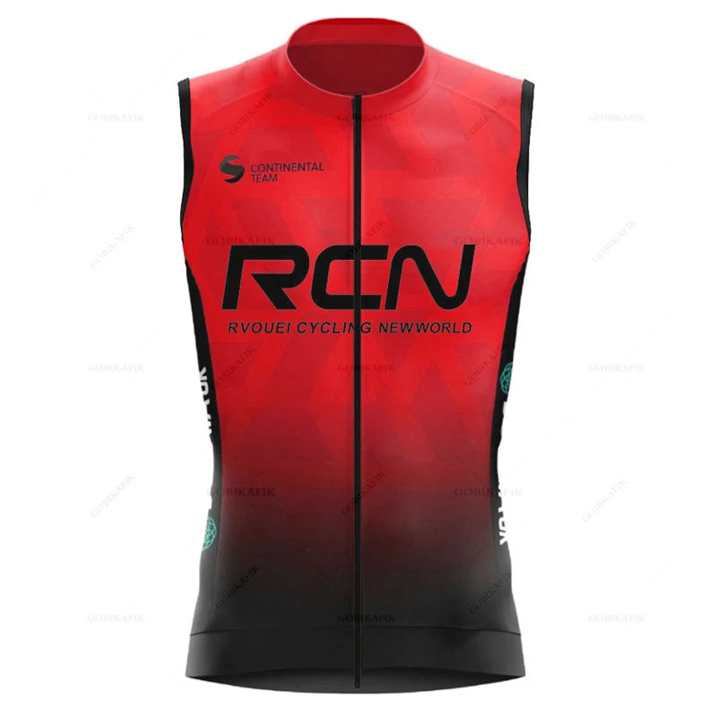 Rvouei Windproof Cycling Jersey Vest Sleeveless Lightweight Breathable, Sizes XS-5XL