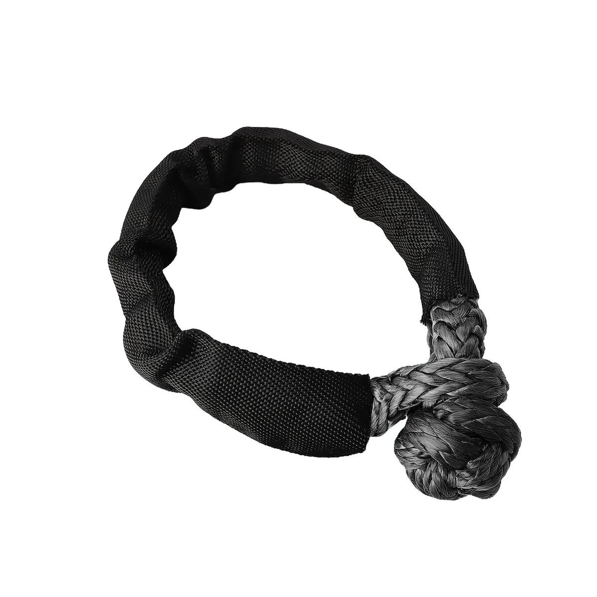 Winch Rope Synthetic Soft Shackle+Recovery Ring Set Rugged Shackles With Protective Sleeve for Truck UTV ATV Vehicle Recovery