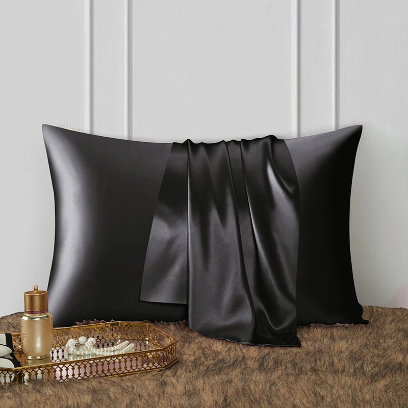 DISANGNI 22 Momme 100% Natural Mulberry Silk Pillowcase for Hair and Skin - Double-Sided Pure Silk, Invisible Zipper Design, 1PC
