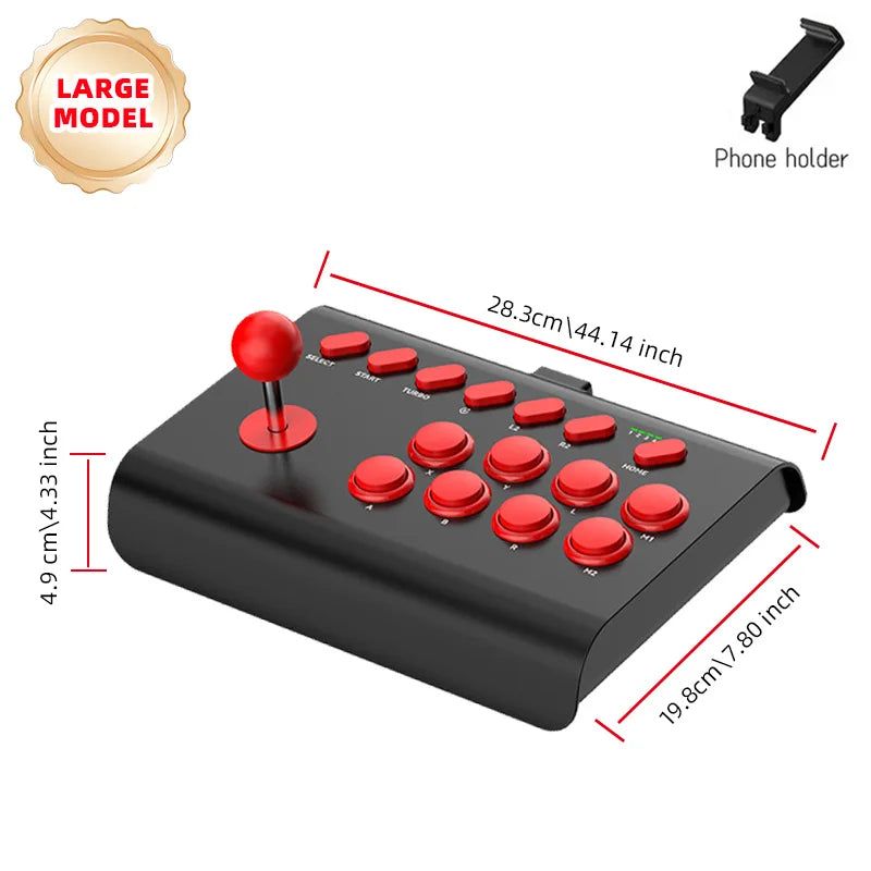Arcade Joystick Wireless Gaming Controller for PC/Android/ios/Switch/PS3/PS4 Fighting Stick For Street Fighter/Mame