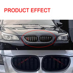 Front Kidney Grille Double Slats Glossy Black For BMW 5 series E60 520i 523i 525i 528i 530i 535i 550i 2003 2004 2005 2006-2009