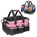 Tool Storage Bag Waterproof Oxford Cloth Large Capacity Carry Bag, Beige/Gray/Pink