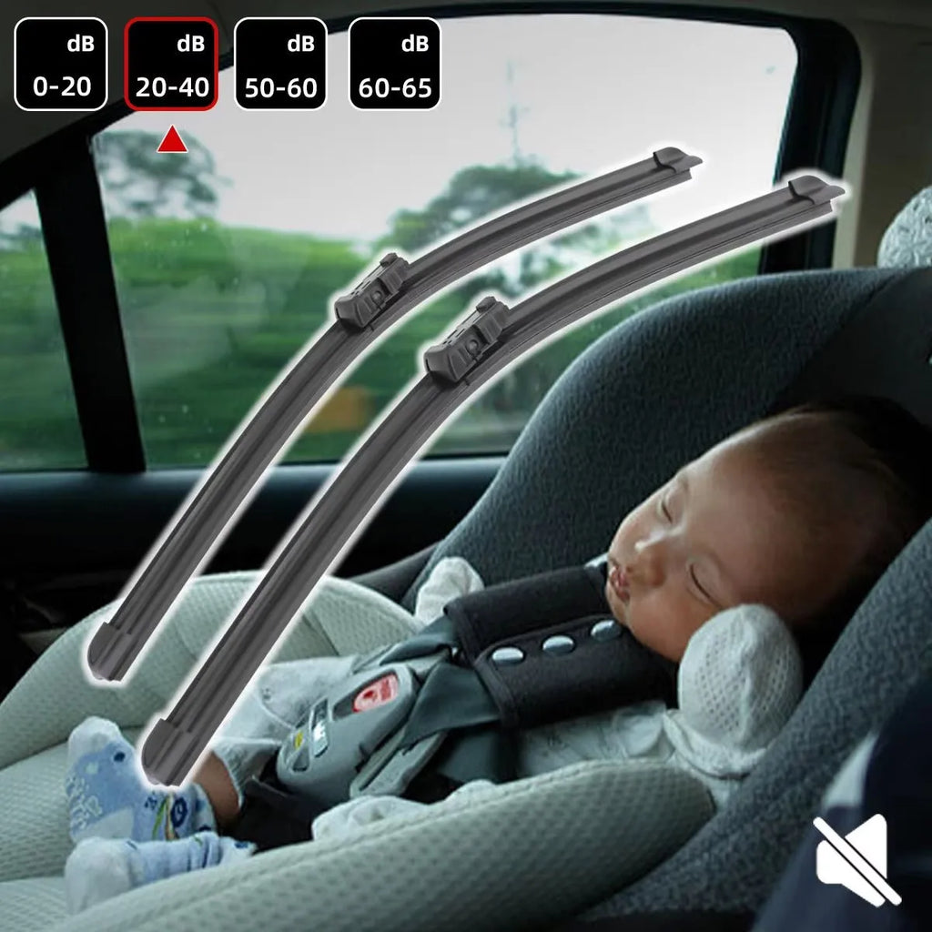Car Windshield Wiper Suitable For MG 4 EV MG Mulan EH32 2022-2024 24"+16"Front Wiper Blade Accessories Car Wiper 2022 2023 2024