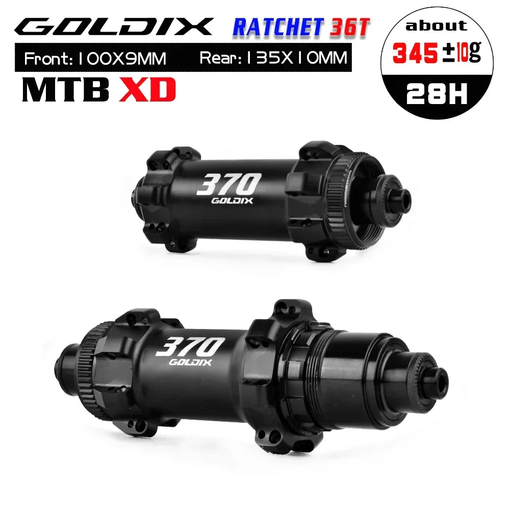 GOLDIX M370 MTB Hub Ratchet 36T 28 Hole Center Lock Disc Brake Straight Pull MTB Hub Thru/QR 148mm 141mm for SHIMANO SRAM
