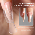 YOKEFELLOW&MR NAIL Sandwich Nail Forms 15size 240pcs Oval Extension Dual Form No Paper Forms Needed For Easy Nail Extensions