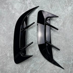 For Mercedes Benz C-Class W205 4-Door C180 C200 C260 C43 AMG 2015-2021 Rear Bumper Side Outlet Spoiler Air Vent Knife Trim