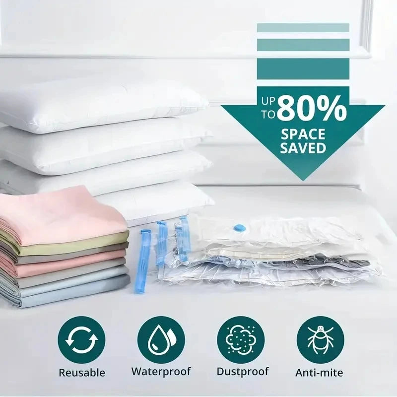 Folding Compressed Bag Electric Pump Travel Vacuum Bag Pump Mini Vacuum Sealer Machine Space Saver for Clothes Organizer
