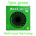 YINHE 955 Green Blue Cured Table Tennis Rubber Long Pimples OX Medium Particles 955 Ping Pong Without Sponge Rubber Anti-spin