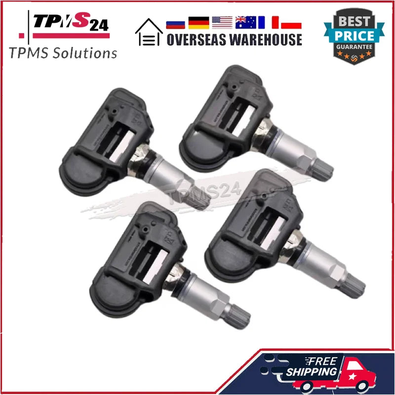 4pcs For Chevrolet Corvette Volt Opel Astra J Cascada Corsa E Vauxhall Astra MK 433MHz  TPMS sensor 13581560  13598775 13327259