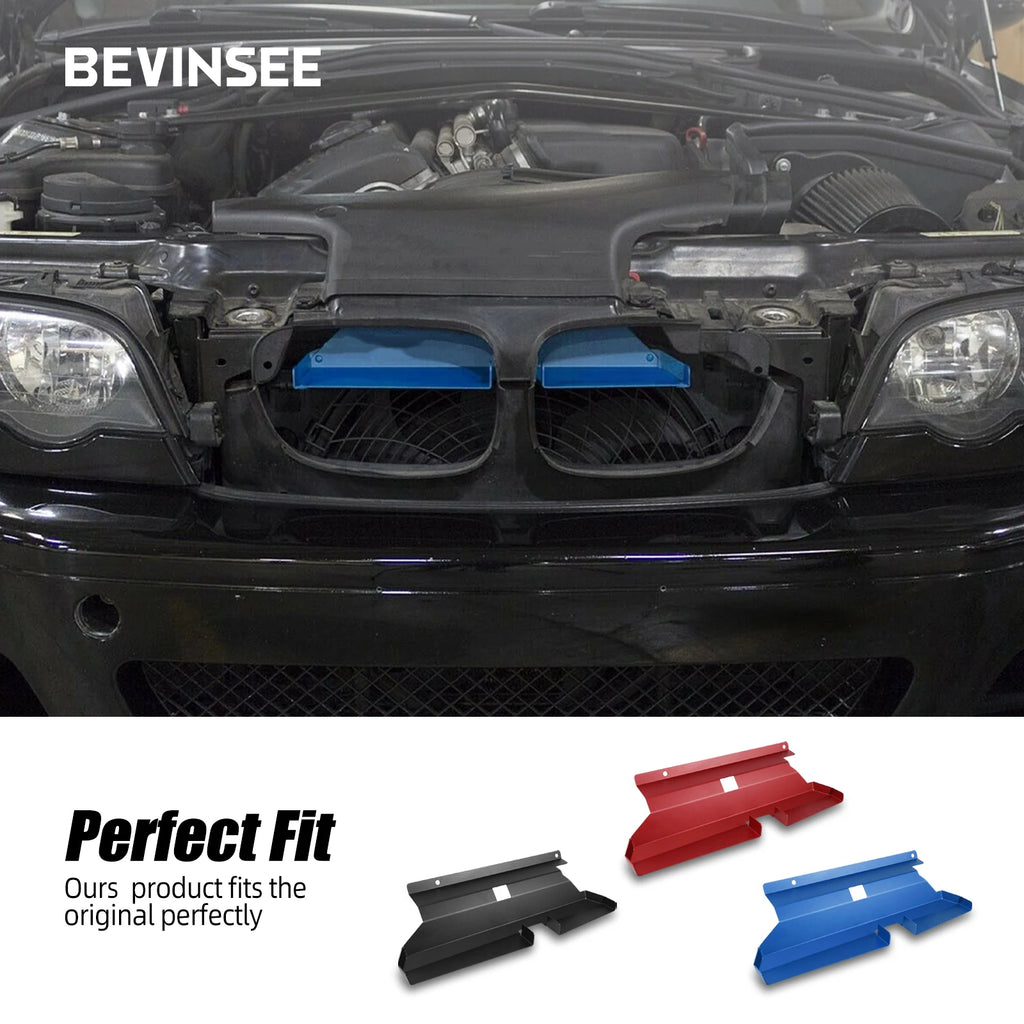 BEVINSEE Alloy Cold Air Intake Scoop for BMW 3 Series E46 316i 318i 320i 318ci 320ci 325i 316ci 325ci 330i 330ci 325xi M54 M52TU