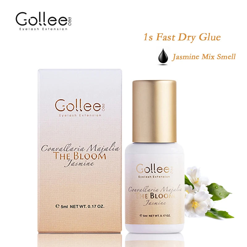 Gollee 0.5-1s Dry Adhesives for Eyelash Extensions No Irritation Eyelash Extension Glue Strong Glue Stick False Eyelash Supplies