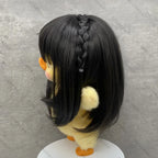 Wig for Upsetduck Doll Wig 24-26cm Head Circumference High Temperature Fibre Hair for Labubu Doll Decoration