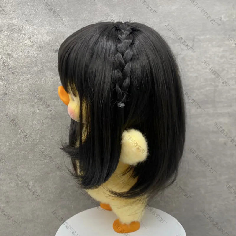 Wig for Upsetduck Doll Wig 24-26cm Head Circumference High Temperature Fibre Hair for Labubu Doll Decoration