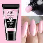 BORN PRETTY Acrylic Gel For Manicure Crystal 30ml Nail Gel Polish For Extension False Nail Tips Quick Building Hybrid Varnish