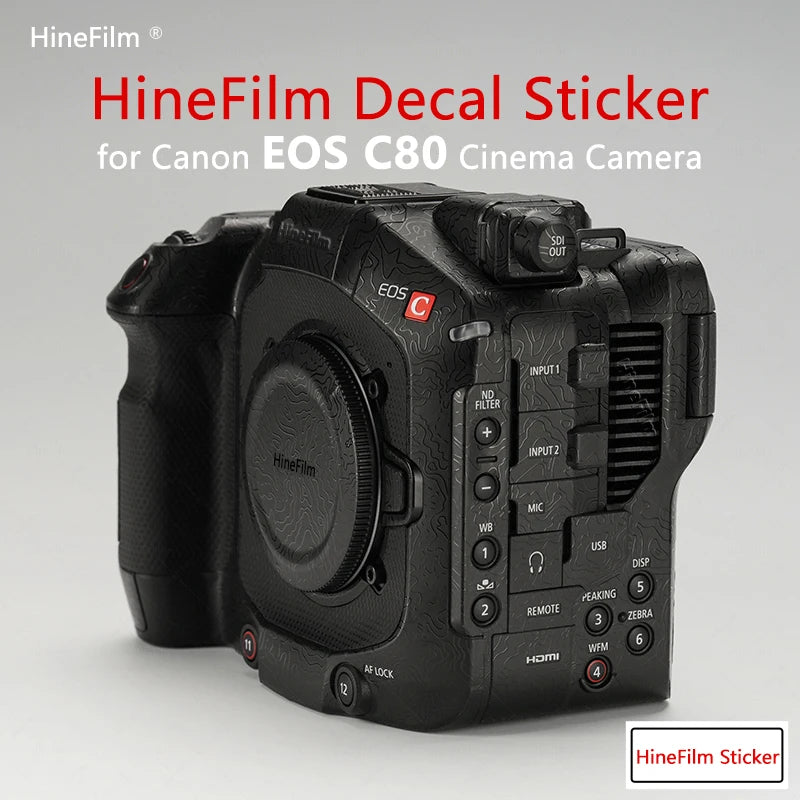 Hinefilm Skin for EOSC80 C80 Camera Skin Protective Film for Canon Cinema EOS C80 Camera Decal Skin C 80 Camera Wrap Cover Skin
