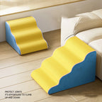 3/4/5 Step Dog Cat Ramp Ladder Pet Stair Memory Foam Sponge Dogs Sofa Removable Washable Training Pet Ramp Stairs Pet Supplies