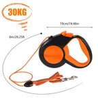 Hands Free Dog Leash Reflective Leash with Waist Bag Retractable Elastic Belt Dog Traction Rope for Running Walking Pet Products