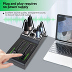 Passive Monitor Volume Controller XLR Input Output Passive Stereo Controller No Loss Volume Adjustment Controller Plug & Play