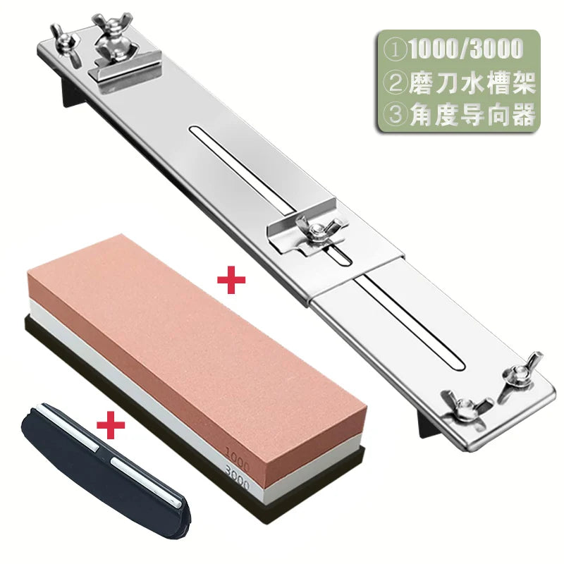 Sharpening Stone Knife Sharpener Water Stone Plate Grinding Stone Base Angle Guide Adjustable Whetstones Sink Bridge Holder